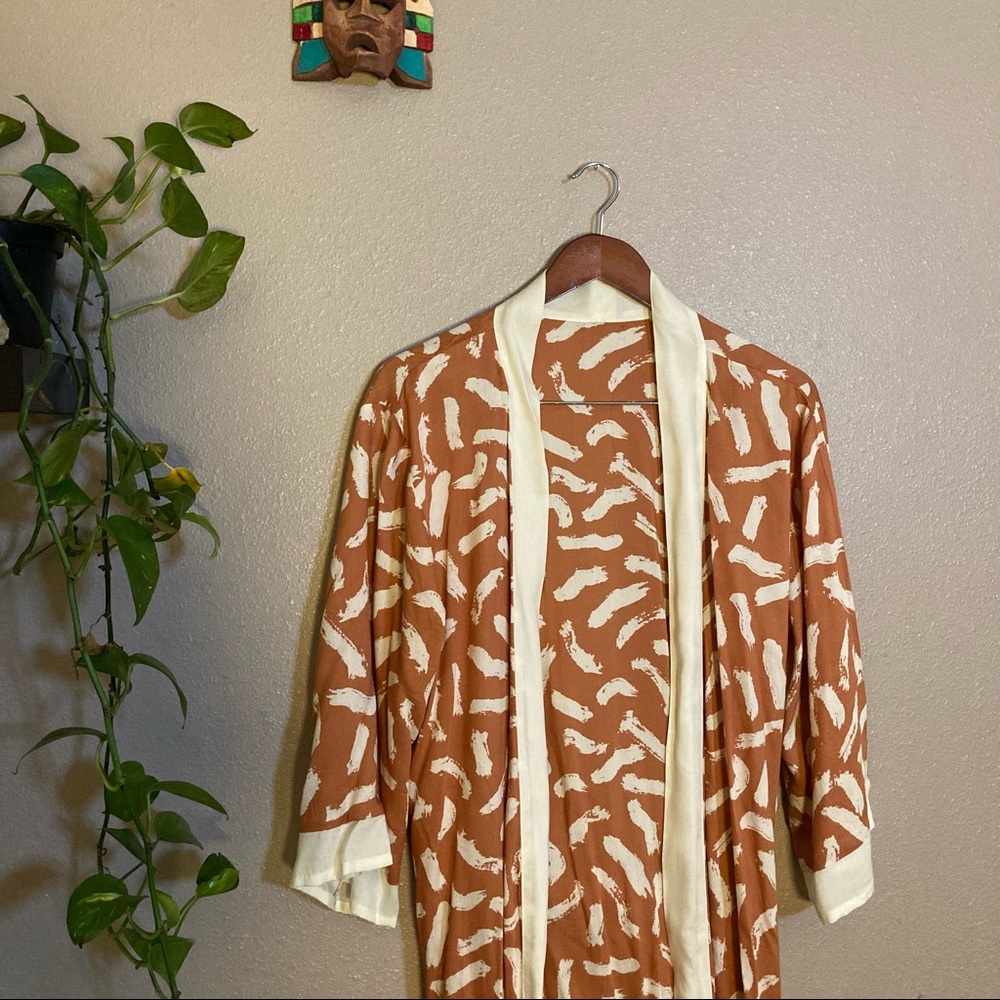 Orange & White Robe